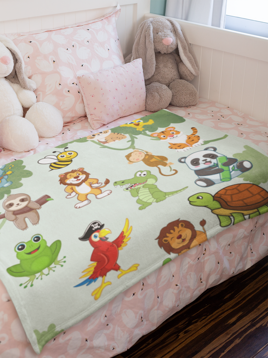 Velveteen Plush Blanket, Kids Blanket, Throw Blanket